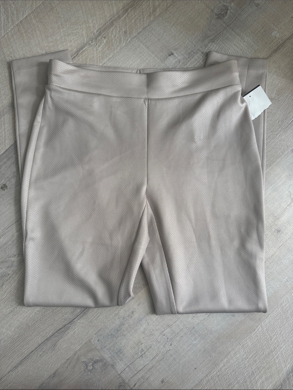 Pull-On Skinny Pants in Light Taupe